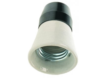 Objímka Solight E27 na žárovku, keramika-plast