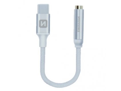 Redukce Swissten USB-C/3,5mm Jack - stříbrná