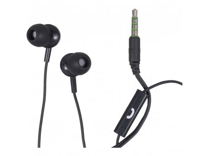 Sluchátka 304018 EB875 EARBUDS W/MIC BLACK MAXELL čwrná