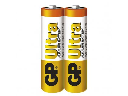 Baterie alkalická GP Ultra AA, LR06, fólie 2ks