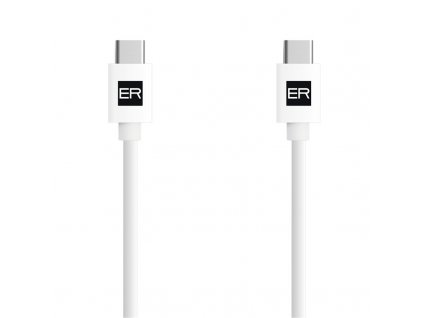 Kabel ER Power USB-C/USB-C 3A 60W - 1,2 m - bílý