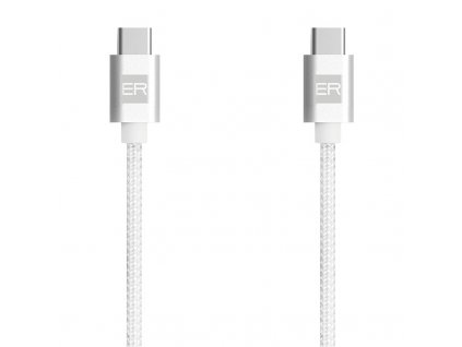 Kabel ER Power USB-C/USB-C 5A 100W - 1,2 m - bílý