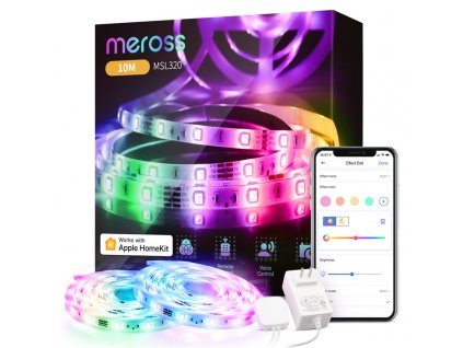 LED pásek Meross Smart Wi-Fi Light Strip MSL320 (HomeKit), 10 m