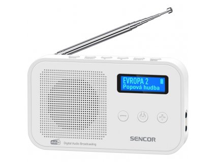 Radiopřijímač DAB+ Sencor SRD 7200 W, bílý