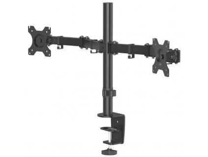 Držák Hama Standard, 2 ramena, na monitor, pro úhlopříčky 13" až 32", nosnost 2x8 kg - černý