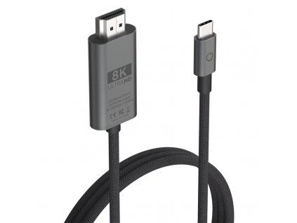 Kabel Linq byELEMENTS USB-C/HDMI, 8K/60Hz PRO, 2m - černý