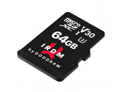 Paměťová karta Goodram MicroSDXC 64GB UHS I U3 + adaptér