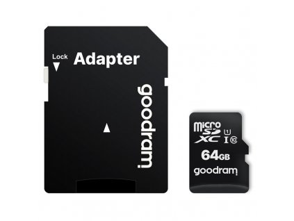 Paměťová karta Goodram MicroSDXC 64GB 10 UHS I + adaptér