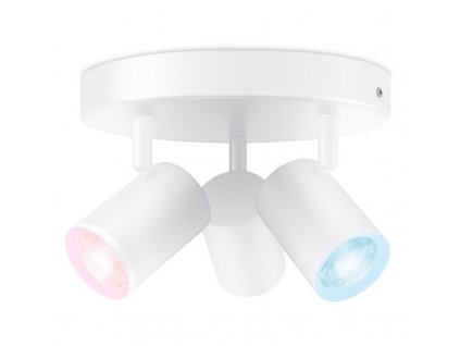 Bodové svítidlo WiZ IMAGEO Spots 3x5W RD, RGB - bílé