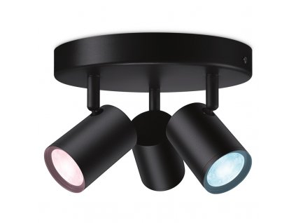 Bodové svítidlo WiZ IMAGEO Spots 3x5W RD, RGB - černé