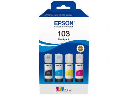 Inkoustová náplň Epson EcoTank 103, 4x 65 ml CMYK
