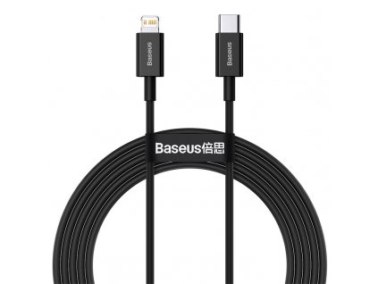 Kabel Baseus Superior Series Type-C/Lightning 20W, 2m - černý