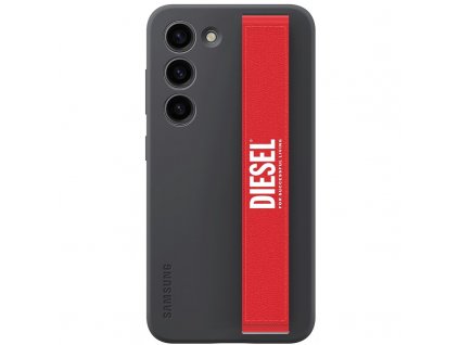 Poutko Samsung Diesel pro kryt Silicone Grip na Galaxy S23, S23+, S23 Ultra - červené