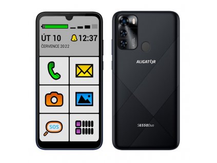 Mobilní telefon Aligator S6550 Senior - černý