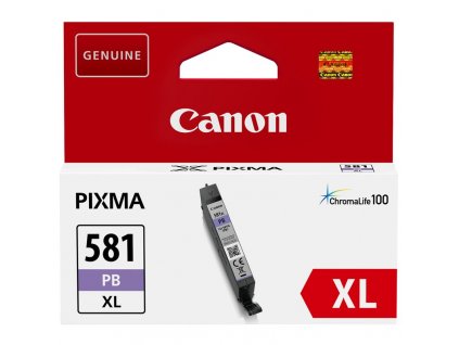 Inkoustová náplň Canon CLI-581XL PB, 505 stran - foto modrá