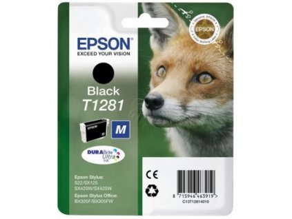 Inkoustová náplň Epson T128 originální originální - černá