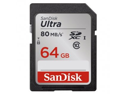 Paměťová karta Sandisk SDXC Ultra 64GB UHS-I U1 (80R/10W)