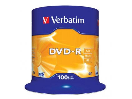 Disk Verbatim DVD-R 4,7GB, 16x, 100cake