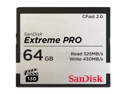 Paměťová karta Sandisk Extreme Pro CFast 2.0 64 GB (515R/430W)