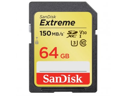 Paměťová karta Sandisk SDXC Extreme Plus 64GB UHS-I U3 (150R/60W)