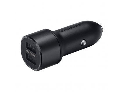 Adaptér do auta Samsung EP-L1100N, 2x USB, 2A, s funkcí rychlonabíjení - černý