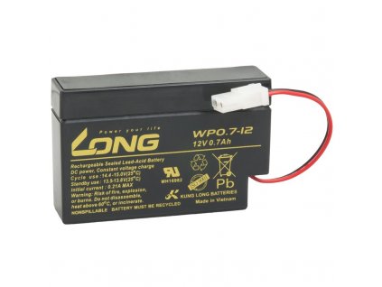Olověný akumulátor Long 12V 0,7Ah AMP (WP0.7-12)
