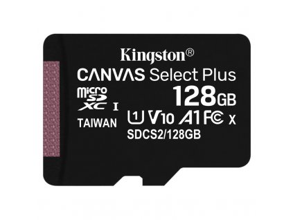 Paměťová karta Kingston Canvas Select Plus MicroSDXC 128GB UHS-I U1 (100R/10W)