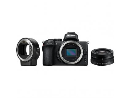 CSC fotoaparát Nikon Z50 + 16-50 VR + adaptér FTZ