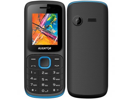 Mobilní telefon Aligator D210 Dual SIM - černý/modrý