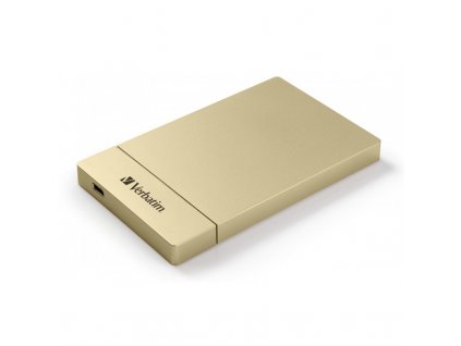 Box na HDD Verbatim pro 2,5" HDD SATA, USB-C / USB 3.1. Gen2 - zlatý