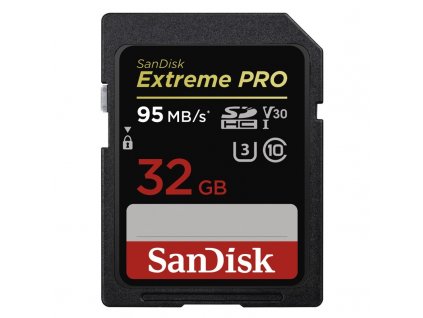 Paměťová karta Sandisk SDHC Extreme Pro 32GB UHS-I U3 (95R/90W)