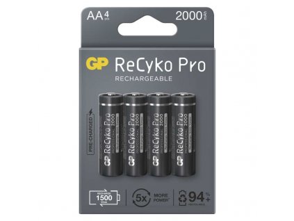 Nabíjecí baterie GP ReCyko Pro 2000 mAh AA (HR6), 4 ks