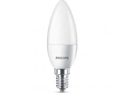 Žárovka LED Philips svíčka, 5W, E14, studená bílá