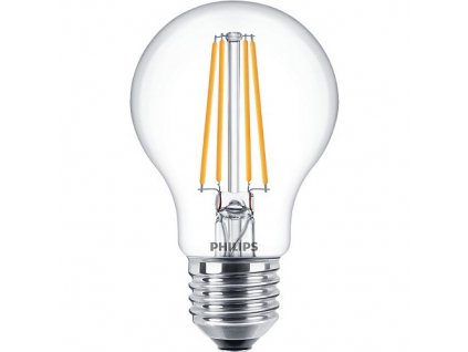 Žárovka LED Philips klasik, 7W, E27, teplá bílá, 3ks