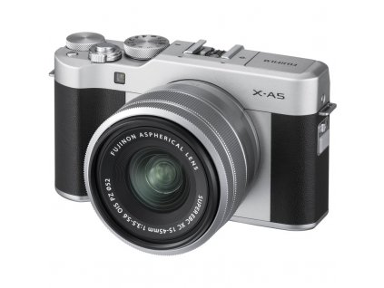 CSC fotoaparát FujiFilm X-A5 + XC15-45, stříbrný