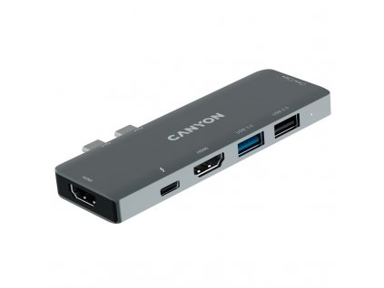 USB Hub Canyon DS-5, pro MacBook, USB-C PD 100W