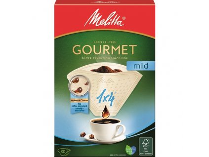 Filtry do kávovaru Melitta 1 x 4, 80 ks Gourmet Mild
