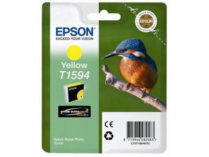 Inkoustová náplň Epson T1594, 17ml originální - žlutá