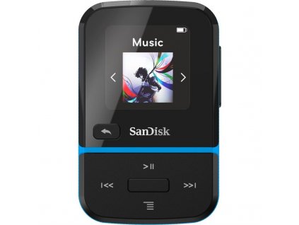 MP3 přehrávač SanDisk Clip Sport Go2 32GB, modrý/černý