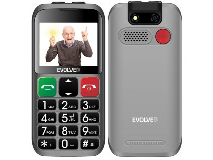 Mobilní telefon Evolveo EasyPhone EB - stříbrný