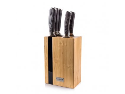 Sada kuchyňských nožů G21 Gourmet Rustic, 5 ks, bambusový blok