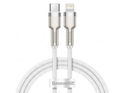 Kabel Baseus Cafule USB-C/Lightning PD 20W, 2m - bílý
