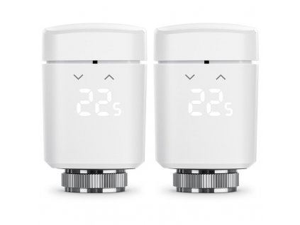 Bezdrátová termohlavice Eve Thermo Smart Radiator Valve - HomeKit + Thread kompatibilní (2-Pack)