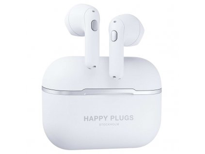 Sluchátka Happy Plugs Hope - bílá