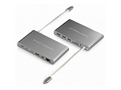 USB Hub HyperDrive Ultimate USB-C Hub - šedý