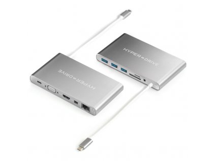 USB Hub HyperDrive Ultimate USB-C Hub - stříbrný