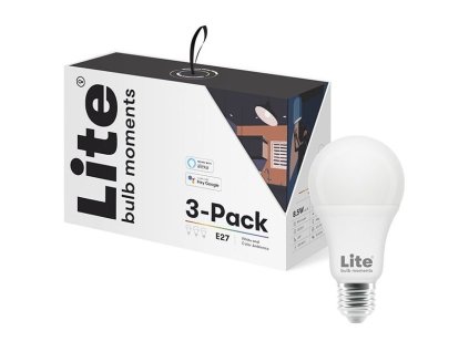 Chytrá žárovka Lite bulb moments E27, 8,5W, RGB 2700-6500K, E2, 3 kusy