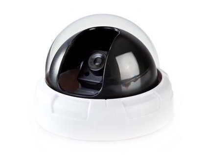 Maketa zabezpečovací kamery Nedis s blikající LED, dome, vnitřní