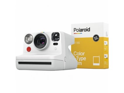 Fotoaparát Polaroid Now a fotopapír, bílý