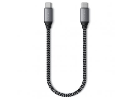 Kabel Satechi USB-C/USB-C, 25 cm - šedý